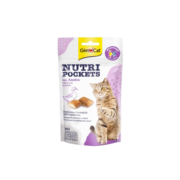 GIM CAT NUTRI POCKETS DUCK
