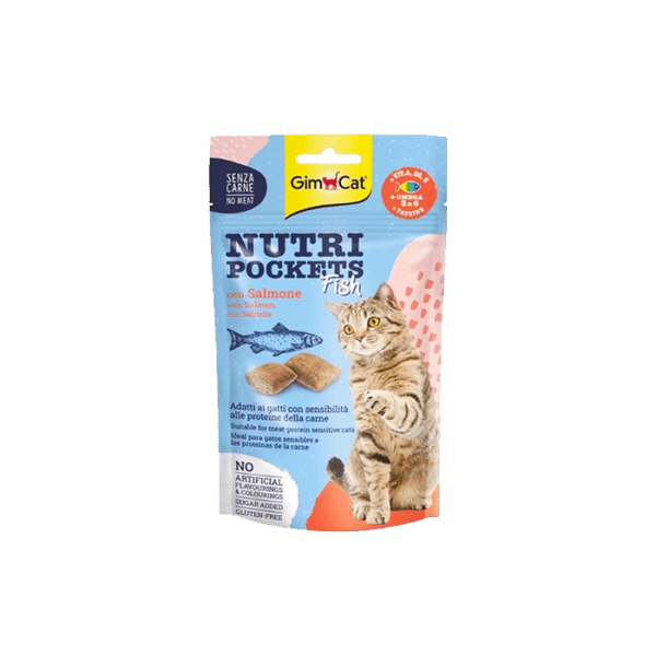 GIMCAT NUTRI POCKETS FISH WITH SALMON