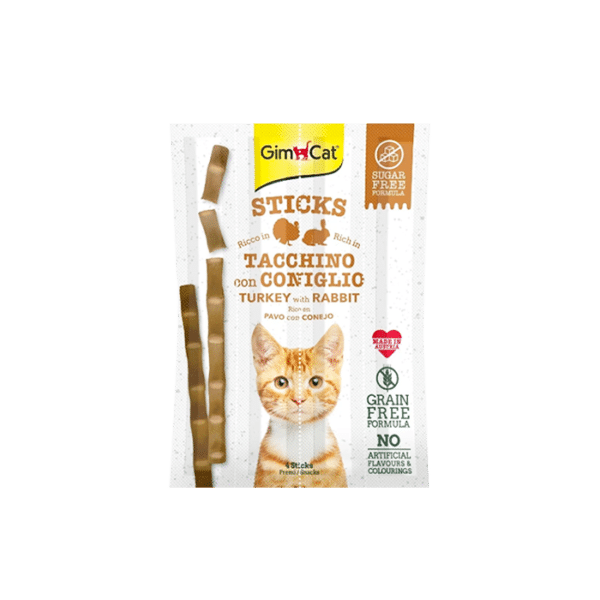 GIMCAT STICKS TURKEY & RABBIT