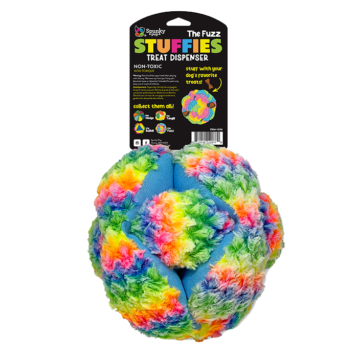 SPUNKY PUP STUFFIES TREAT-DISPENSING PLUSH TOY, THE FUZZ, XLARGE - Image 2