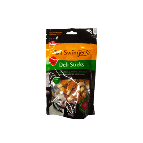 TAIL SWINGERS MINI DELI STICKS CHICKEN 100G