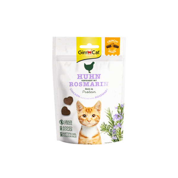 GIM CAT CRUNCHY SNACKS CHICKEN & ROSMERY