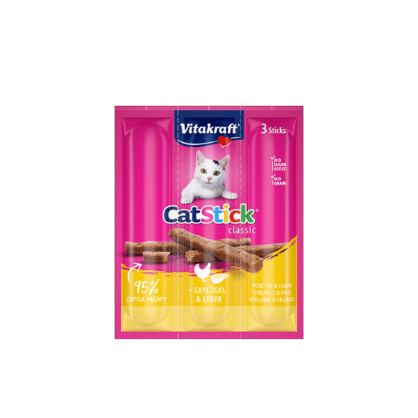 VITAKRAFT CAT STICKS MINI POULTRY & LIVER