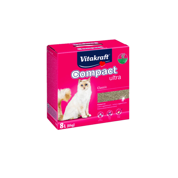 VITAKRAFT COMPACT CLUMPING CAT LITTER 8KG