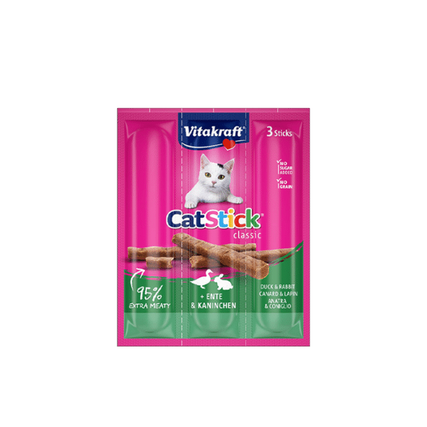 VITAKRAFT CAT STICKS CLASSIC DUCK & RABBIT