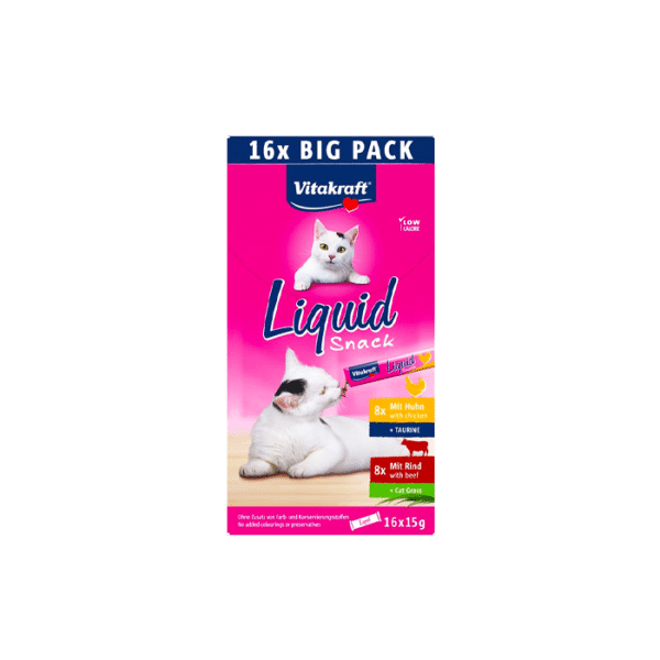 VITAKRAFT LIQUID SNACK MULTIPACK CHICKEN & BEEF