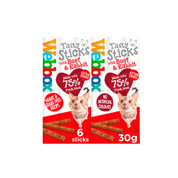 WEBBOX TASTY STICKS WITH BEEF & RABBIT
