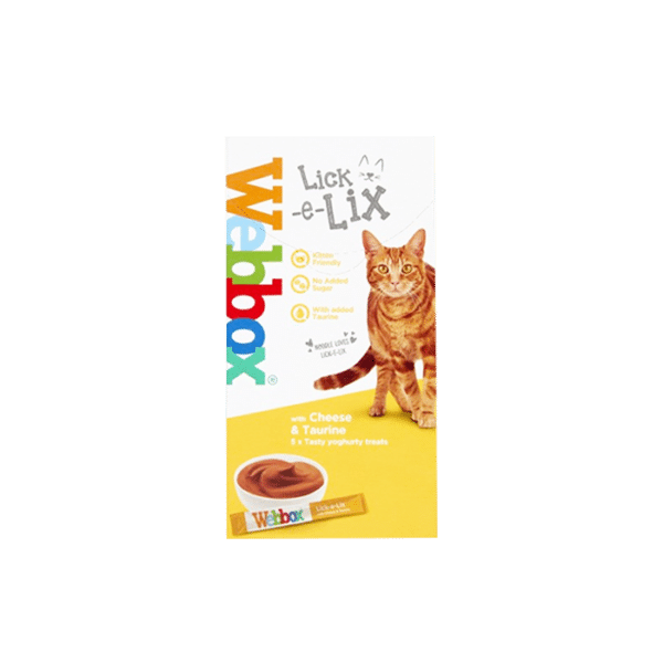WEBBOX LICK-E-LIX CREAMY  WITH CHEESE & TAURINE