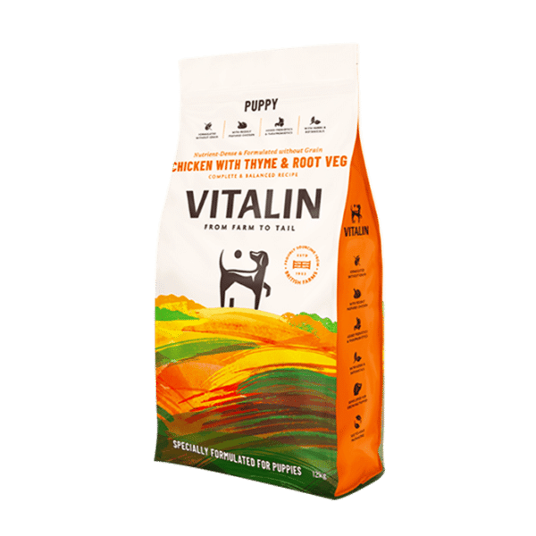 VITALIN CHICKEN WITH THYME & ROOT VEG PUPPY 12KG