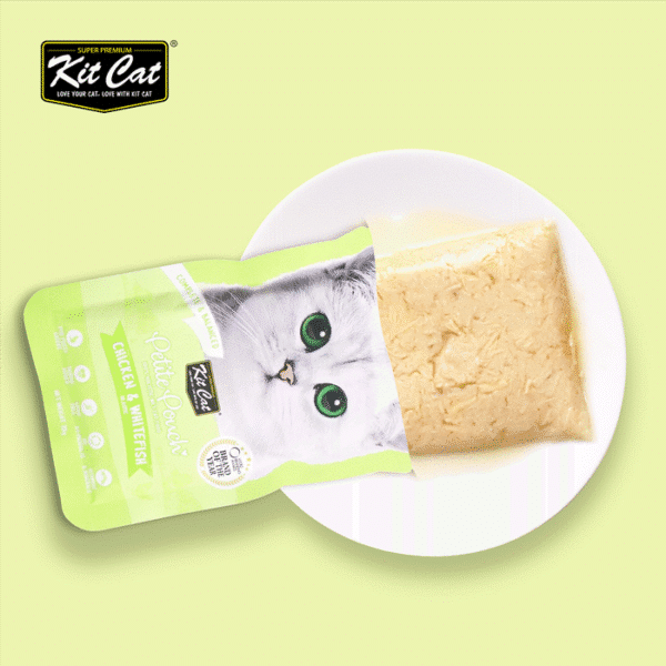 KIT CAT PETITE POUCH CHICKEN & WHITEFISH 70G - Image 2