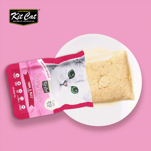 KIT CAT PETITE POUCH TUNA & BEEF 70G - Image 2