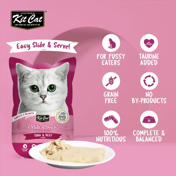 KIT CAT PETITE POUCH TUNA & BEEF 70G - Image 3