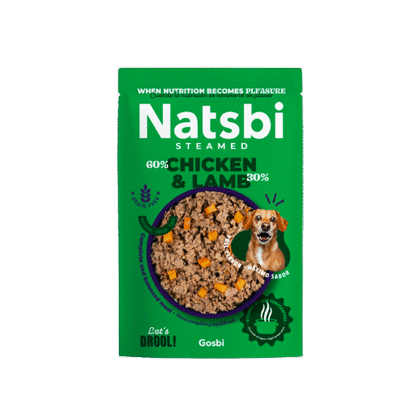 NATSBI STEAMED CHICKEN & LAMB 500G