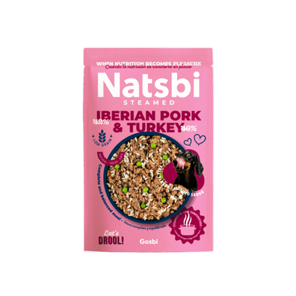 NATSBI STEAMED IBERIAN PORK & TURKEY 500G