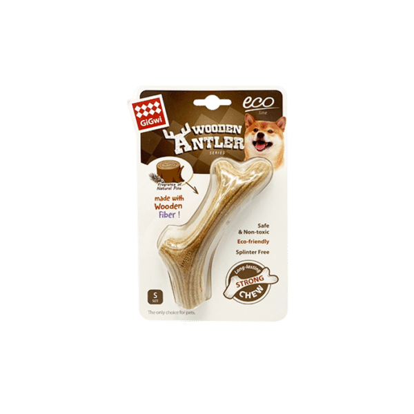 GIGWI WOODEN ANTLER ECO SMALL