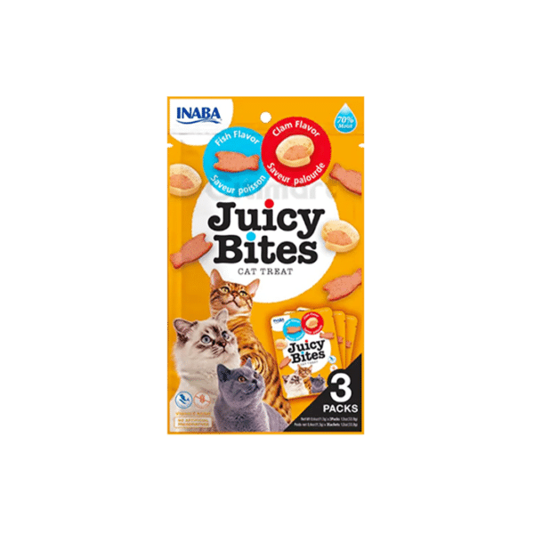 INABA JUICY BITES FISH & CLAM FLAVOR