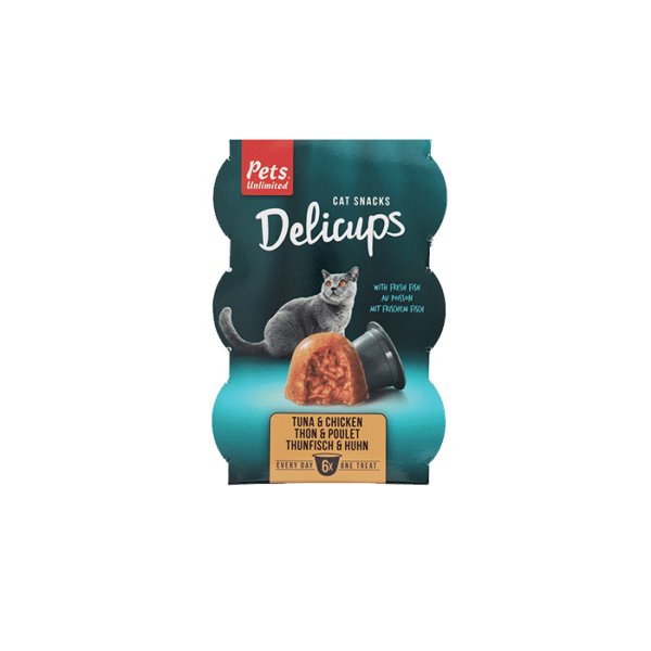PETS DELICUPS TUNA & CHICKEN 85G