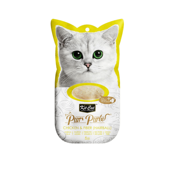 KIT CAT PURR PUREE CHICKEN & FIBER HAIRBALL