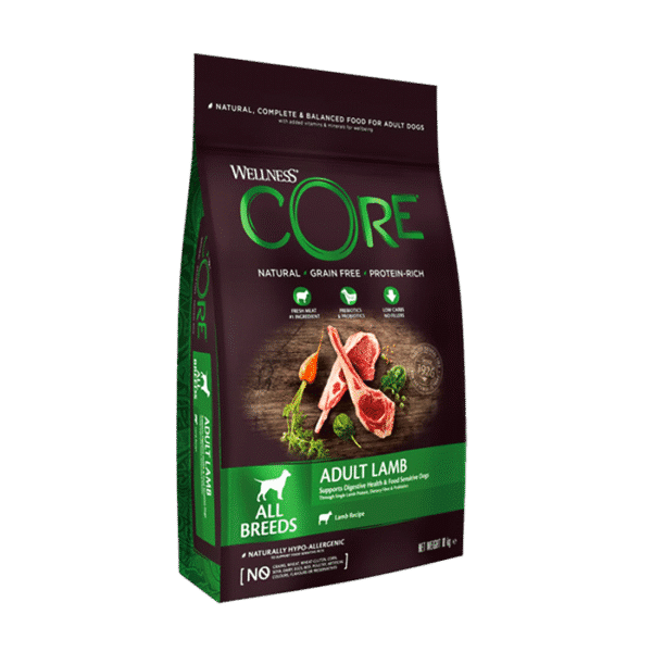 WELLNESS CORE ADULT ALL BREED LAMB 10KG