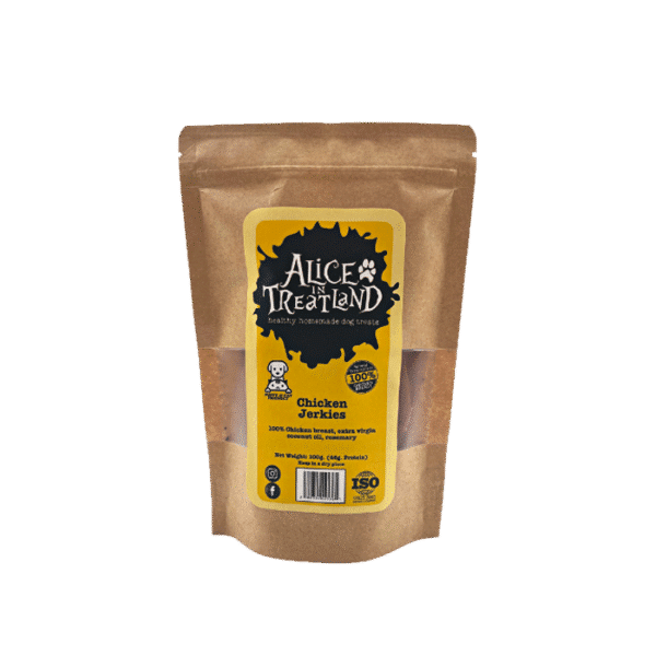 ALICE IN TREATLAND CHICKEN JERKIES 100G