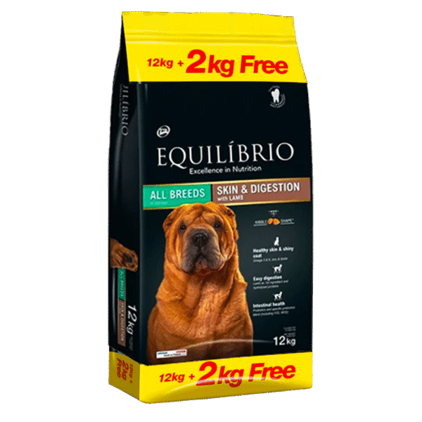 EQUILIBRIO ALL BREED SKIN & DIGESTION LAMB 12 KG
