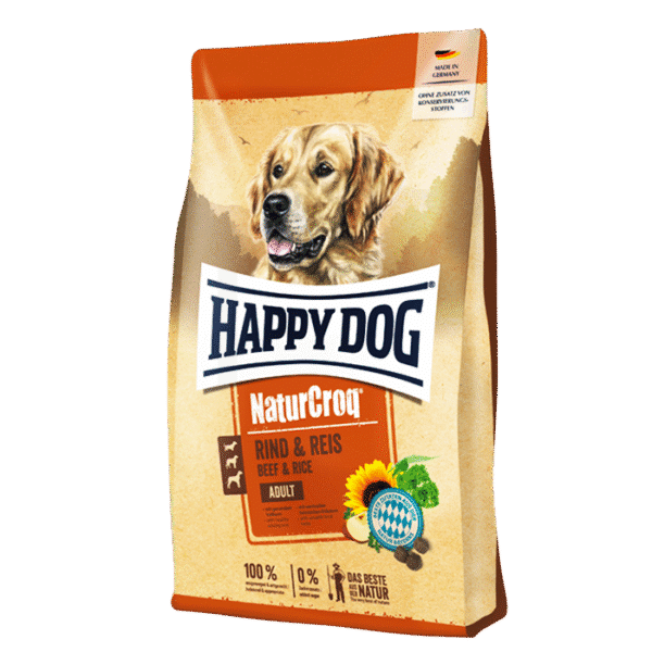 HAPPY DOG NATURCROQ BEEF & RICE 15 KG