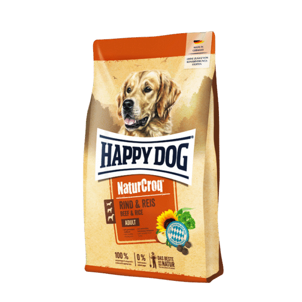 HAPPY DOG NATURCROQ BEEF & RICE 4KG