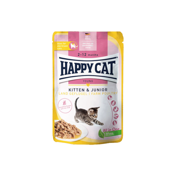 HAPPY CAT YOUNG KITTEN & JUNIOR CHICKEN 85G