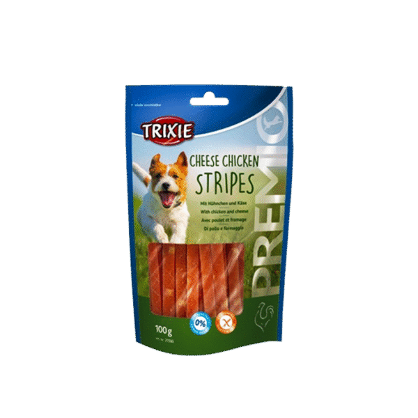 TRIXIE PREMIO CHEW STRIPES CHEESE CHICKEN 100G