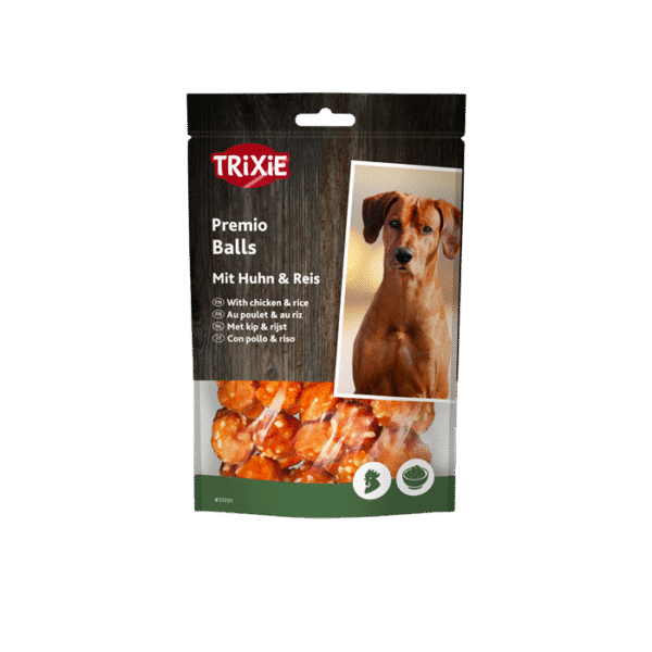 TRIXIE PREMIO CHEW BALLS RICE & CHICKEN 80G