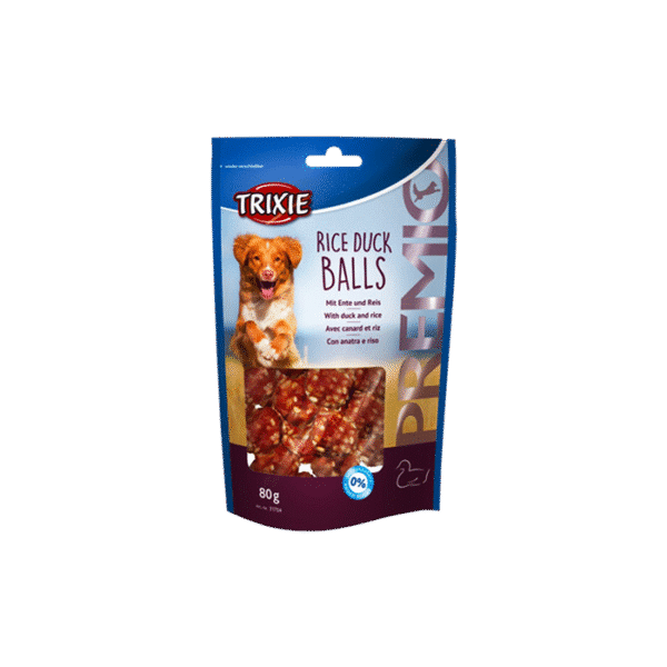 TRIXIE PREMIO CHEW BALLS RICE DUCK 80G