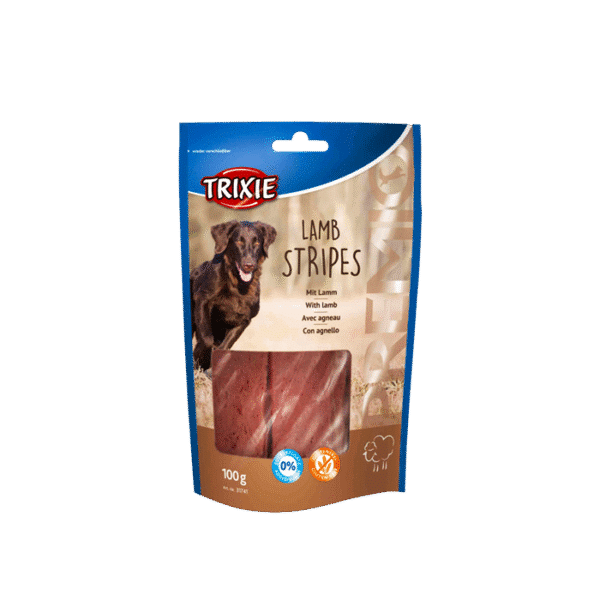 TRIXIE PREMIO CHEW STRIPES LAMB 100G