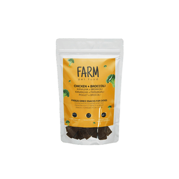 FARM PET TREATS CHICKEN & BROCCOLI 80G