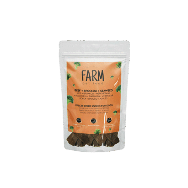 FARM PET TREATS BEEF & BROCCOLI 80G
