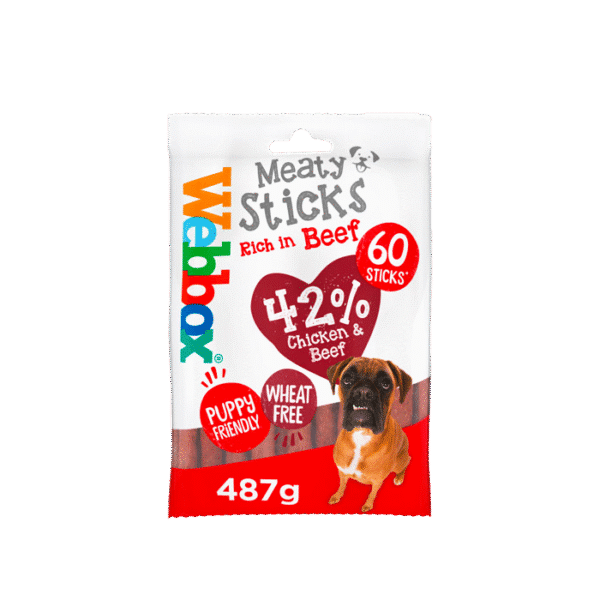 WEBBOX CHEW STICKS BEEF 487G