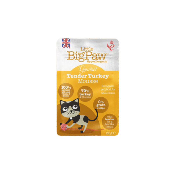 BIGPAW TENDER MOUSSE HYPOALLERGENIC TURKEY 85G