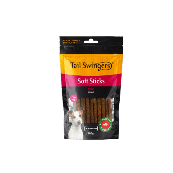 TAIL SWINGERS SOFT STICKS BEEF 100G