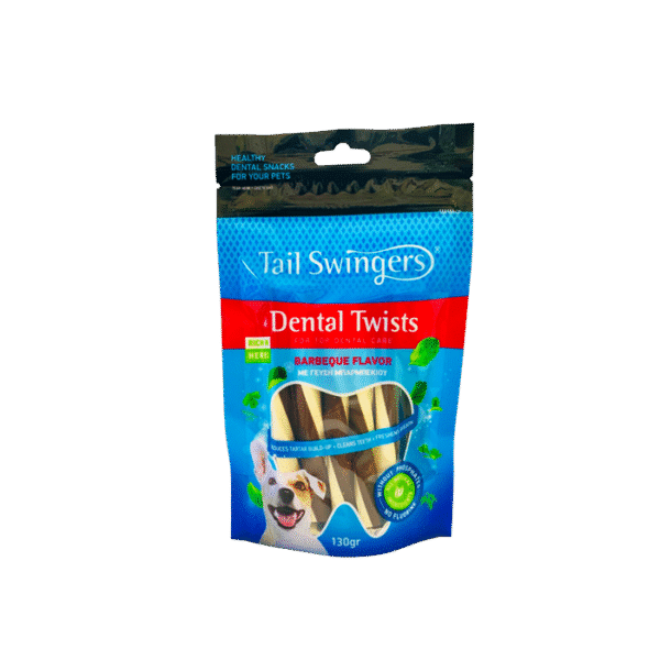 TAIL SWINGERS DENTAL TWISTS BARBECUE 130G