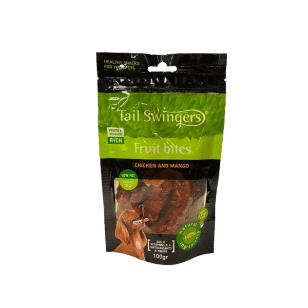 TAIL SWINGERS FRUIT BITES  MANGO & CHICKEN 130G