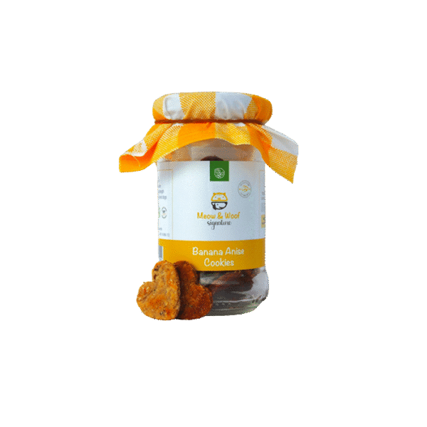 MEOW&WOOF BANANA ANISE COOKIES 100G