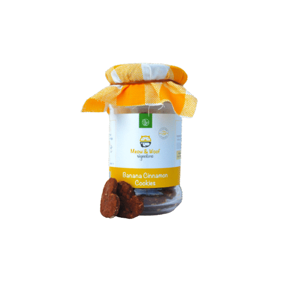 MEOW&WOOF BANANA CINNAMON COOKIES 100G