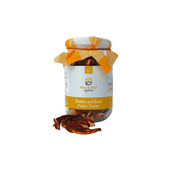 MEOW&WOOF CHICKEN & SWEET POTATO TWISTER 100G