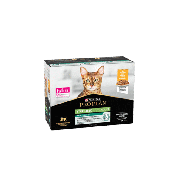 PROPLAN NUTRIPACK STERILISED ADULT CHICKEN 10*85G