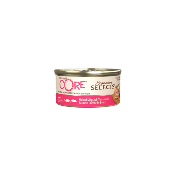 WELLNESS CORE SIGNATURE SKIPJACK TUNA & SALMON 79G