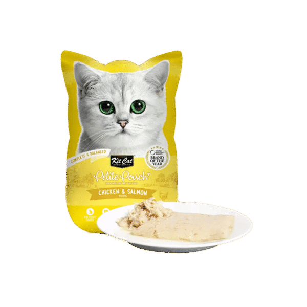 KITCAT PETITE POUCH CHICKEN & SALMON 70G - Image 5