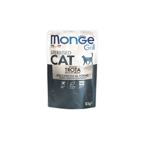 MONGE GRILL STERILISED CHICKEN 85G
