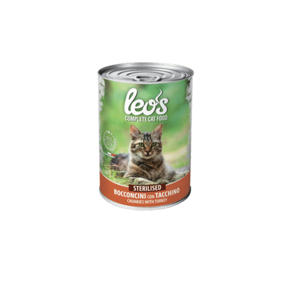 LEOS STERILISED ADULT CHUNKIES & TURKEY 415G