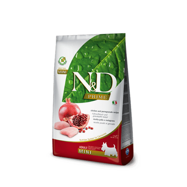 N&D PRIME MINI ADULT CHICKEN & POMEGRANATE 2.5 KG