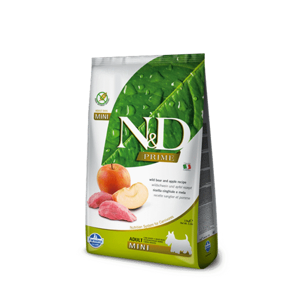 N&D PRIME MINI ADULT WILD BOAR & APPLE 2.5 KG