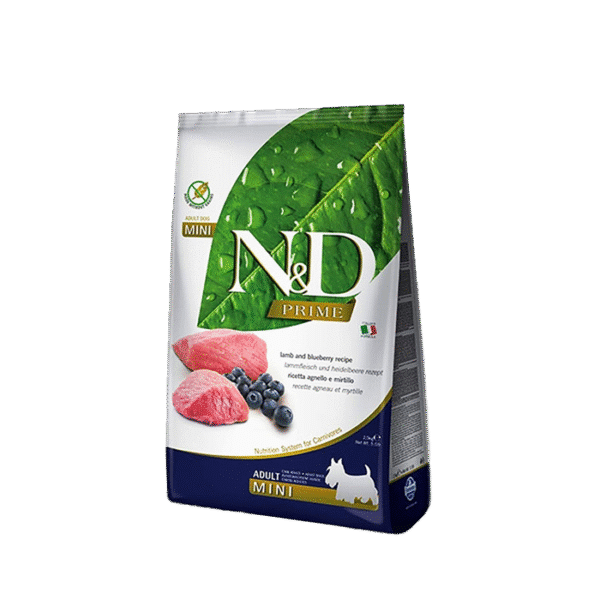 N&D PRIME MINI ADULT LAMB & BLUEBERRY 2.5 KG